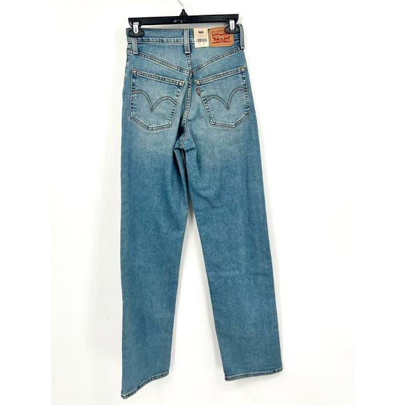 Levi's Womens Ribcage Straight Jeans 25x32 0 Blue Ringing Bells 79078-0017 NWT - Picture 7 of 16